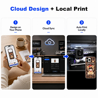 Imprimante d'étuis de téléphone portable Erasmart, Wifi, application personnalisée AI, impression sans fil, machine d'impression UV pour les petites entreprises, pour les magasins de téléphonie