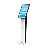 Machines de kiosque de file d'attente de billet d'écran tactile autoportantes de 27 pouces pour la banque et l'hôpital
