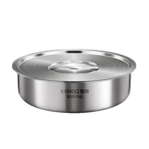 Kengo Stainless Steel <b>Steamer</b> Bowl Sus316l Food Grade With Lid For Steam Egg And Rice Cooking - Product Image 1