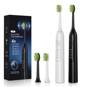 Cepillo de dientes recargable para adultos tipo C 4 modos cerdas suaves cepillo de dientes eléctrico IPX7 cepillo de dientes impermeable limpiador de dientes OEM ODM - Product Image 1