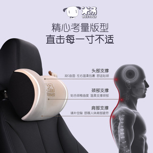 Almohada de Espuma Viscoelástica para Reposacabezas de Coche Aichewu, Soporte Lumbar para Asientos de Coche, Accesorio Cómodo para Conducir - Product Image 3