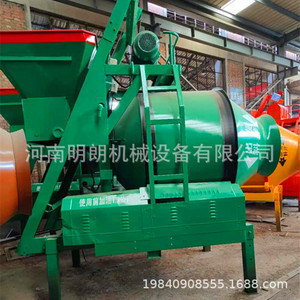 เครื่องผสมคอนกรีต Jzm500 แบบถังสีเขียว พร้อมมอเตอร์สำหรับผสมปูนซีเมนต์และมอร์ตาร์ - Product Image 4