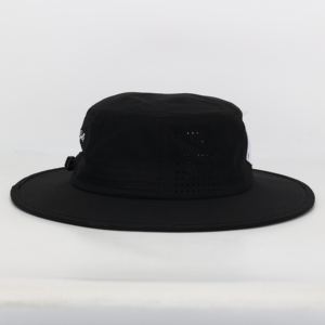 Sombrero de pescador de poliéster Unisex de alta calidad con certificado BSCI, Gorra deportiva impermeable con bordado de logotipo de corte láser personalizado de ala ancha - Product Image 4