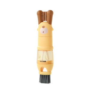 Cepillo para tazas 5 en 1 Hy-0139 con ventosa para limpieza de botellas y áreas estrechas en colores blanco, amarillo y marrón - Product Image 2