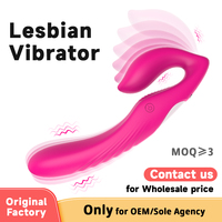 S-HANDE Lesbisches Paar Frauen Starker Vibrierender G-Punkt-Stimulator Strapless Erwachsenen-Sexspielzeug Doppelendiger Vibrator