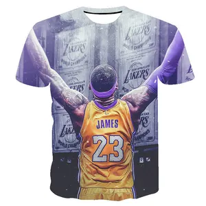 Men's Basketball LBJ King James Jerseys Quick Dry Sport Shirt LA Basketball Jersey Number 23 Sportswear T-shirt Sports T shirt