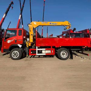 Grúa sobre Camión Sinotruk de 7 Toneladas, Grúa Hidráulica Móvil de Pluma Recta, Equipo de Trabajo Pesado para Entrega - Product Image 2