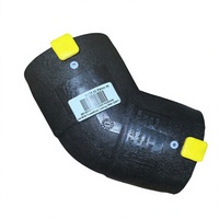 Penjualan Panas Harga Pabrik Standar Eropa HDPE Electrofusion Casting High 45 Degree Elbow Pipe Fittings SDR11 SDR17 20-315mm