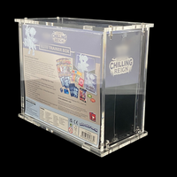 Vitrine ETB empilable en acrylique de 5mm d'épaisseur Boîte de jeu TCG Pokemoon Elite Trainer avec vis