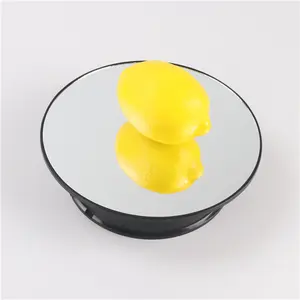 Motorized 360 Degree Electric Rotating Display Turntable Stand With Mirror Top For Jewelry Photography