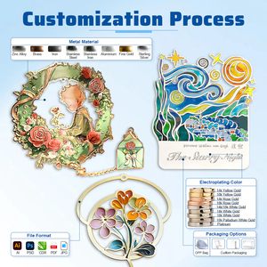 Marcapáginas de Acero Inoxidable con Diseño Único de Anime, Impresión UV, Revestimiento Transparente, Sin Pedido Mínimo, Ideal para Regalo - Product Image 3