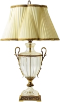 Lampe de table élégante et moderne en cristal blanc avec LED, éclairage intérieur de qualité supérieure pour la chambre à coucher, le salon, la salle à manger
