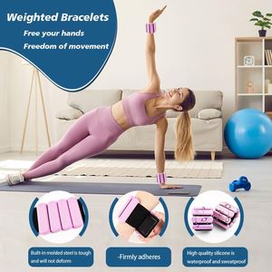 Adjustable Soft Wearable Fitness Bracelet Ankle Wrist Weights for Running Yoga Pilates <b>Strength</b> <b>Training</b> Workout Equipment - Product Image 2