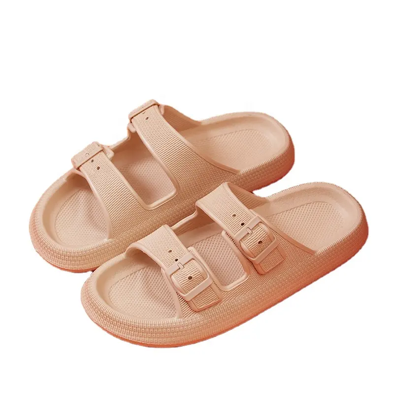 2022 Women Summer Pillow Slides Shoes Bedroom Slippers Sandals Ladies Open Toe Slides Custom Logo Slide Slippers