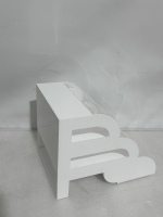 Bevis clair acrylique pain vitrine 3 niveaux cuit au four présentoir gâteau stockage vente boîte pour Pos affiche détaillants