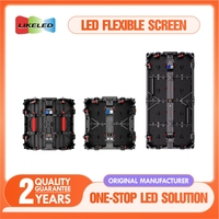LED-Videowand P2.5 Tragbare Bühnenhintergründe Indoor-LED-Panel-Display Event-Verleih Gebogener Bildschirm Animation Wegweiser