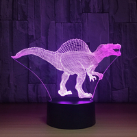 Lámpara de Ilusión 3D con Control Remoto, Luz Nocturna LED para Bebés y Niños, Decoración de Mesa de Noche