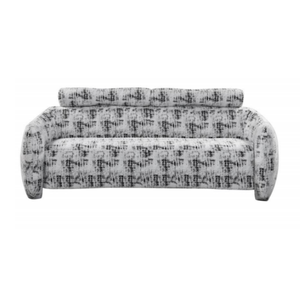 Sofá de <span class=keywords><strong>Tres</strong></span> Plazas <span class=keywords><strong>con</strong></span> Patas de Plástico Negro Moderno a Rayas, Sofá Elástico de Invierno <span class=keywords><strong>con</strong></span> Tapizado Completo - Product Image 3