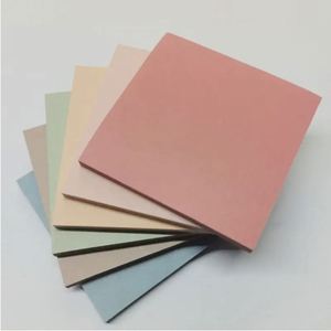 6pcs Vintage Color Sticky Notes 50 Sheets Per Color Blank Fluorescent Reusable <b>Memo</b> <b>Pads</b> Multiple Times Use Colorful Paper for - Product Image 1