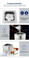 Machine à refroidir instantanément les verres en acier inoxydable pour bars, bières, cocktails et vins – Congélateur rapide pour verres CO2 commercial