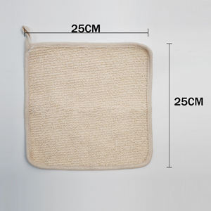 Vente en gros Chanvre Naturel Exfoliant Visage Corps Chiffons Serviette Doux Sisal Chiffon De Bain Exfoliant Chanvre Gommage Chiffon - Product Image 4