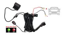 Kit de câblage électronique robuste 12AWG 12V personnalisé avec relais de puissance et fusible à lame pour accessoires de voiture, barres lumineuses LED et pods