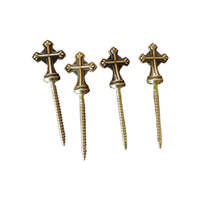 Accessoires de cercueil de luxe de style européen en gros, nouveau design, décoration de cercueil avec croix, Jésus et fleurs