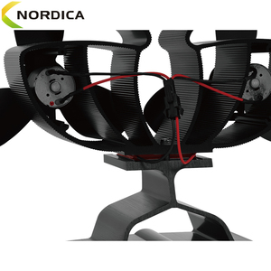 Ventilateur de poêle écologique moderne <span class=keywords><strong>Cheminée</strong></span> portable en aluminium Poêle à bois alimenté par la chaleur - Product Image 6