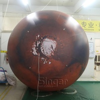 Ballon gonflable en PVC décoratif du système solaire de Mars, boule à planètes du système solaire