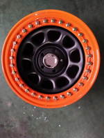 Jantes tout-terrain Real Beadlock à chargement élevé Jantes en acier simulées/Real Beadlock | 17x9 | 5x4.5 | Alésage 3.30 | + 0mm -6lug