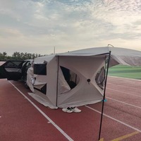 Tente de toit en aluminium imperméable aux UV Zentopia, quatre saisons, installation facile, automatique, structure en A, aucun montage requis pour les toits de voitures standard