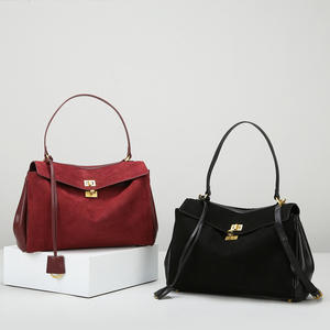 High-End Dames Casual Draagtas Voor Dames Modieus Suède Leer Met Ritssluiting En Klaar Voor Woon-Werkverkeer - Product Image 2