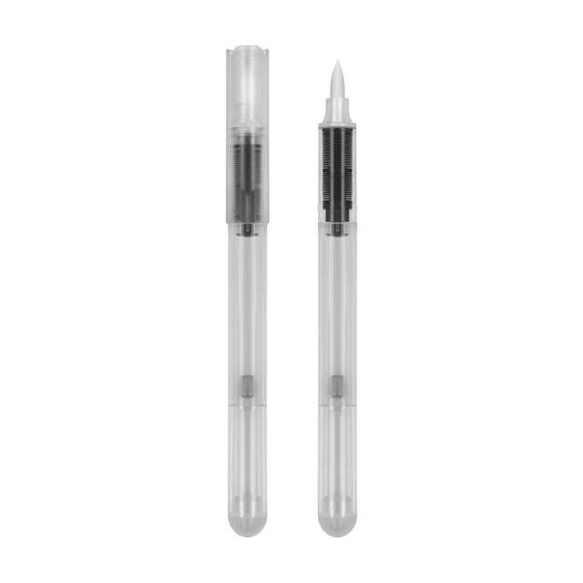 Ink Reservoir-type Empty Refillable Marker Brush Pens for Efficient Painting Process Fill Body Directly with Liquid