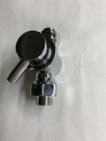 Robinet mitigeur thermostatique de douche en laiton brossé de style britannique classique avec inverseur