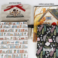 Katun organik bantalan lengan buku dengan kantong luar stroberi Kindle atau e-reader lengan menerima ukuran khusus