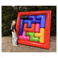 Jeu de course d'équipe gonflable en forme de chenille avec poignées de préhension pour le team building, les rencontres sportives et les événements d'équipe d'entreprise