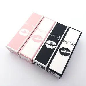 Caja de cosméticos biodegradable caja de regalo de papel de embalaje de lápiz labial con logotipo para embalaje de productos cosméticos
