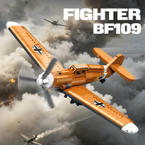 JIESTAR X38001 ชุดเครื่องบิน 751 ชิ้น รุ่น BF109 <span class=keywords><strong>เครื่องบิน</strong></span><span class=keywords><strong>รบ</strong></span> ตัวต่อแบบประกอบ ของเล่นเสริมทักษะทางเทคนิค OEM ODM - Product Image 1
