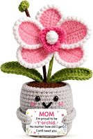 Poupée en crochet légère en coton et laine, motif fleur de cerisier, pour maman - Noël, Saint-Valentin, Fête des Mères, Anniversaire