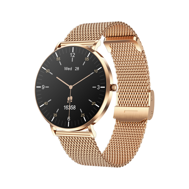 T8 Pro Smart Watch 1.32 inch AMOLED Screen 6.8mm Thin Stainless Steel Case BT Call Health Monitoring Smartwatch 2024