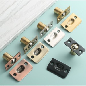 Loquet de porte en acier inoxydable réglable, en cuivre pur, avec ressort caché, anti-bruit, pour porte en bois - Product Image 4
