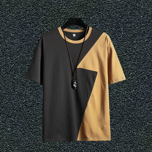 M-3XL kurz-und halb ärmel iges Herren-T-Shirt 100% Baumwolle Vielseitiges lockeres Oberteil für den Sommer 200 Gramm Stricks toff Neue Kollektion - Product Image 2