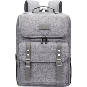 BSCI Factory Vintage Style Nylon Backpack Large Convertible Shoulder <b>Rucksack</b> with Zipper Closure Unisex Waterproof <b>Laptop</b> <b>Bag</b> - Product Image 4