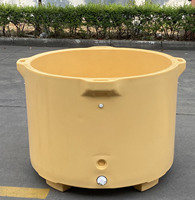 Conteneur de traitement des crevettes de 630 L pour l'usine de crackers aux crevettes, pour le mélange et le stockage par lots de viande de crevettes, vente en gros et commandes en vrac