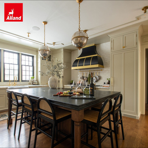 Gabinetes de Cocina Altos Independientes de Diseño Murah en Color Arena Alland, Compra Directa de China, con Estantes y Puertas para Almacenamiento en la Cocina - Product Image 5