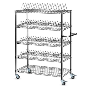 <strong>Industrial</strong> Grade 5-Layer Adjustable Stainless Steel <strong>Shelving</strong> <strong>Unit</strong> for Electronics Factory Heavy Duty &amp; Anti-rust Design - Product Image 1
