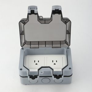 Nuovissima Presa a Muro IP66 Impermeabile per Esterni, Standard Americano, con 2 <span class=keywords><strong>Prese</strong></span> AC e <span class=keywords><strong>Corrente</strong></span> Nominale 10A - Product Image 3