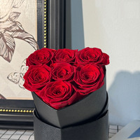 Ewige Rosen als Geschenk für Weihnachten und Muttertag - Echte Rosen in Box, Unvergängliche Infinity-Rosenblüten
