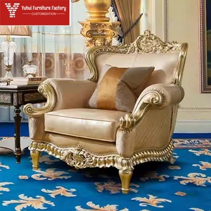 Ensemble de canapés de style européen pour la rénovation du salon, adapté aux petits et grands appartements américains, <span class=keywords><strong>canapé</strong></span> luxueux en bois massif - Product Image 4
