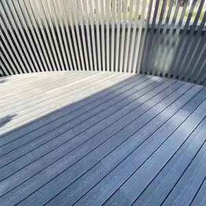 Garden Walkway Anti Scratch Antiseptic Exterior Non-Slid Wood Plastic Composition Deck WPC Co-extrusion Capped Deck Floor Board